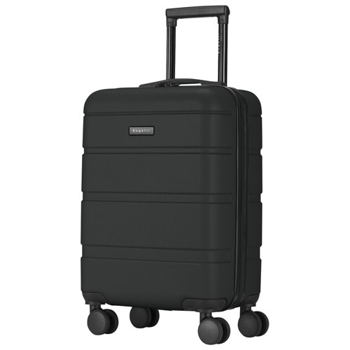 Bagage de cabine rigide 21,65 po Barcelona de Bugatti avec 3 cubes de rangement - Noir - Exclusivité de Best Buy