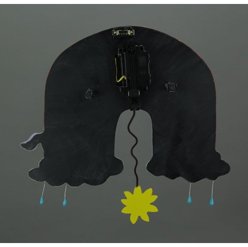 Allen Designs Rainbows and Unicorns Pendulum Wall Clock