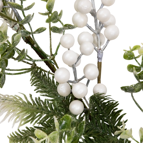 Glittered Berries and Eucalyptus Artificial Christmas Garland - 5' - Unlit