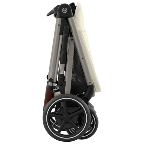 Poussette électrique convertible e-Gazelle S de Cybex - Beige coquillage