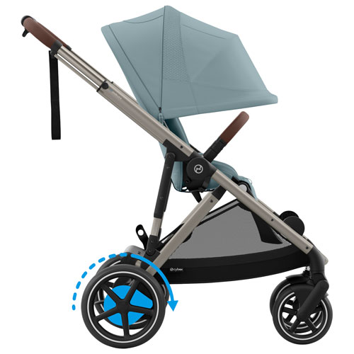 Poussette électrique convertible e-Gazelle S de Cybex - Bleu tempête