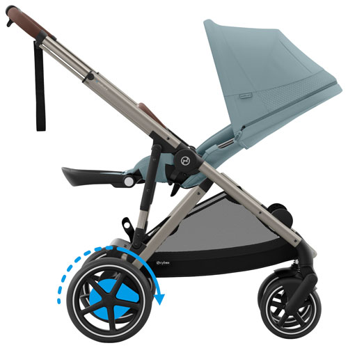 Poussette électrique convertible e-Gazelle S de Cybex - Bleu tempête