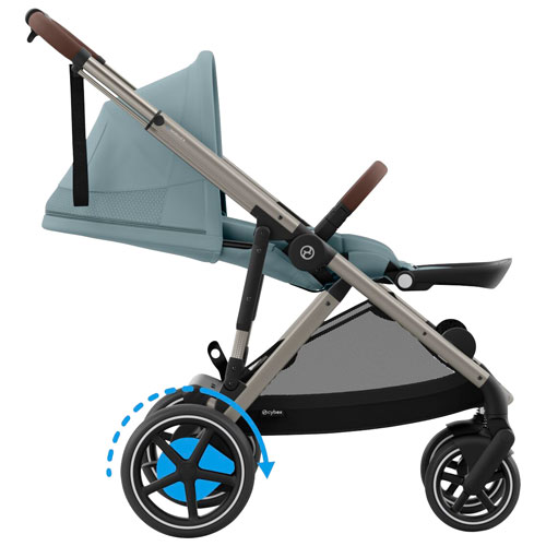 Poussette électrique convertible e-Gazelle S de Cybex - Bleu tempête