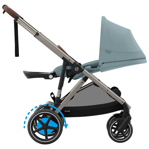 Poussette électrique convertible e-Gazelle S de Cybex - Bleu tempête
