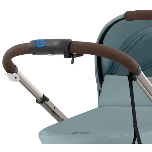 Poussette électrique convertible e-Gazelle S de Cybex - Bleu tempête