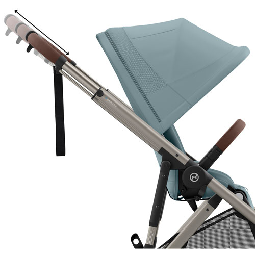 Poussette électrique convertible e-Gazelle S de Cybex - Bleu tempête