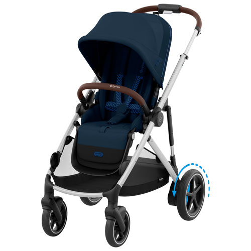 Cybex e-Gazelle S Electric Convertible Stroller - Ocean Blue