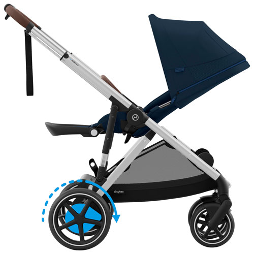Poussette électrique convertible e-Gazelle S de Cybex - Bleu océan