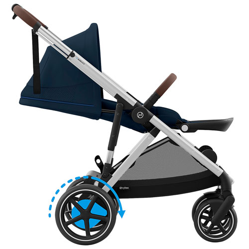 Poussette électrique convertible e-Gazelle S de Cybex - Bleu océan