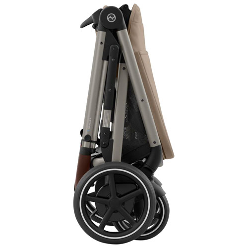 Poussette électrique convertible e-Gazelle S de Cybex - Beige amande