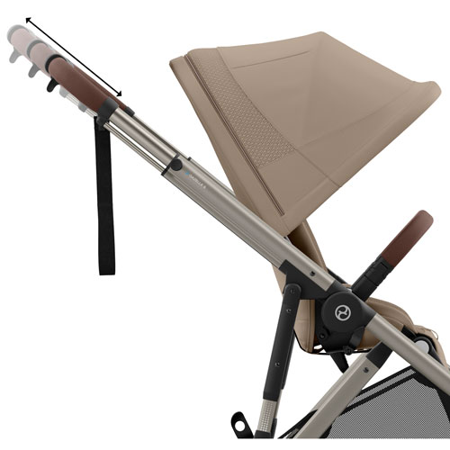 Poussette électrique convertible e-Gazelle S de Cybex - Beige amande
