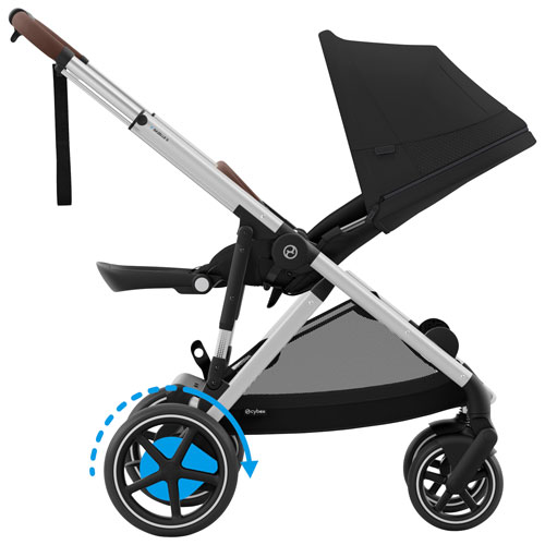 Cybex e-Gazelle S Electric Convertible Stroller - Moon Black