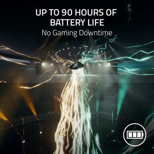 Souris à clé sans fil DeathAdder V3 Pro + HyperPolling de Razer - Noir