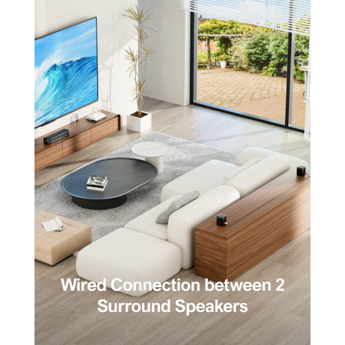 ULTIMEA Aura A30 5.1 Channel Soundbar with App Control, BassMX Technology & SurroundX Technology, 121 Preset EQ Matrices, 6 Adjustable Surround Levels