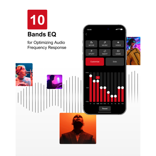 ULTIMEA Aura A30 5.1 Channel Soundbar with App Control, BassMX Technology & SurroundX Technology, 121 Preset EQ Matrices, 6 Adjustable Surround Levels