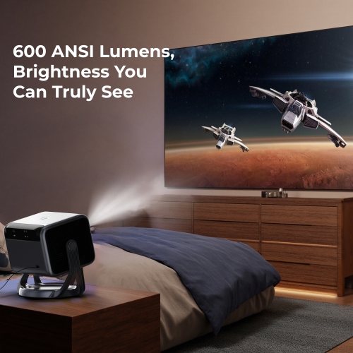 [Android TV 11.0 & Netflix Officially & Dolby Audio & 90° Gimbal Stand] ULTIMEA Nova C40 Projector with Wifi and Bluetooth 5.3, Smart Home Theater