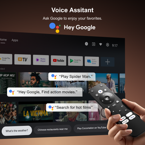 [Android TV 11.0 & Netflix Officially & Dolby Audio & 90° Gimbal Stand] ULTIMEA Nova C40 Projector with Wifi and Bluetooth 5.3, Smart Home Theater