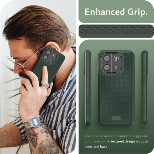 TUDIA MergeGrip Blackview Wave 6C Case Military Grade - Pine Green