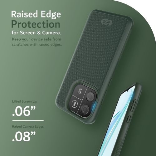 TUDIA MergeGrip Blackview Wave 6C Case Military Grade - Pine Green