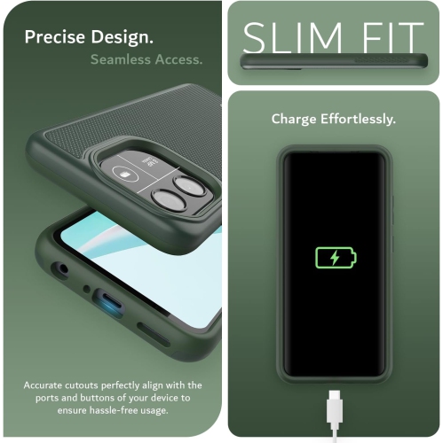 TUDIA MergeGrip Blackview Wave 6C Case Military Grade - Pine Green