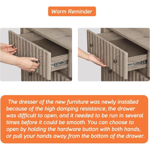 WAMPAT – Commode à 6 tiroirs pour chambre de bébé, commode à langer, table à langer, armoire en bois avec armoire de rangement, pour chambre