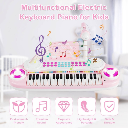Clavier jouet à 37 touches de Costway instrument de musique électronique piano