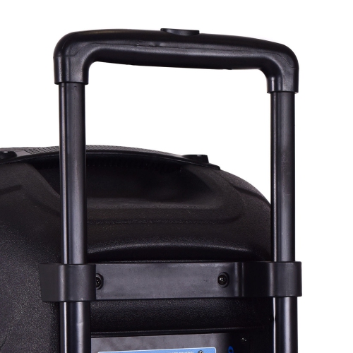 Costway Portable 15'' 2000W 2-way Powered Speaker Stand with TWS & Illuminating Light