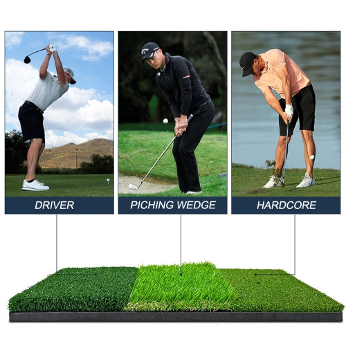 axGear Turf Golf Hitting Mat 3 in 1 Practice Grass Mat Green Rough Fairway Tri-Turf