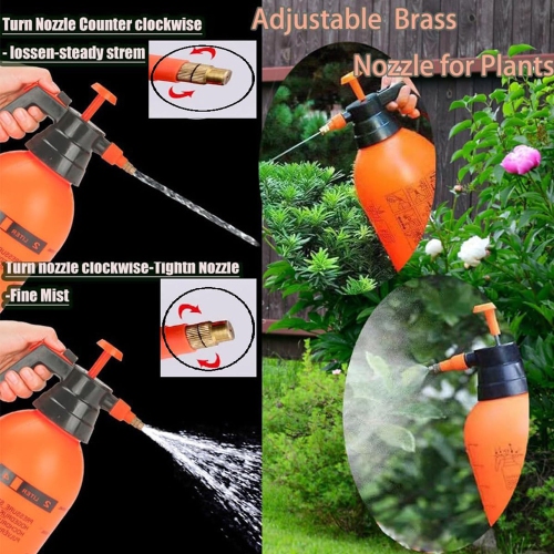 axGear Garden Pressure Sprayer Portable Hand Pump Chemical Weed Water Sprays Bottle 2L