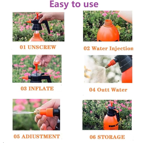 axGear Garden Pressure Sprayer Portable Hand Pump Chemical Weed Water Sprays Bottle 2L