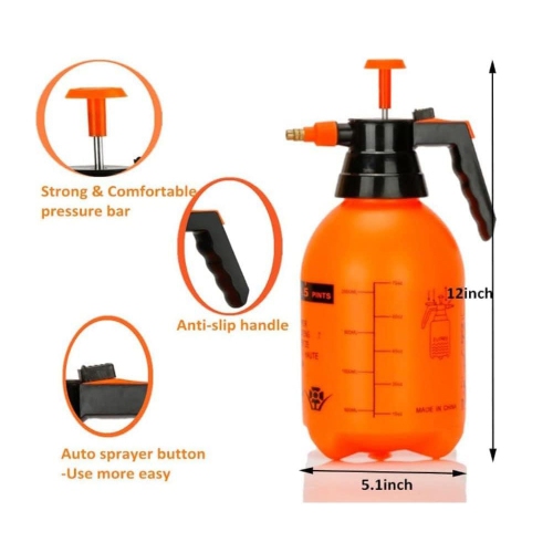 axGear Garden Pressure Sprayer Portable Hand Pump Chemical Weed Water Sprays Bottle 2L