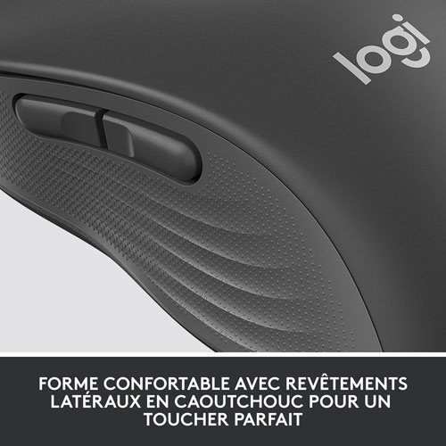 Souris sans fil précise Bluetooth 4000 ppp Signature M650 L for Business de Logitech pour mains de moyenne à grande taille - Graphite