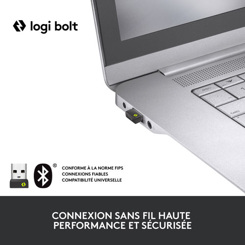Souris sans fil précise Bluetooth 4000 ppp Signature M650 L for Business de Logitech pour mains de moyenne à grande taille - Graphite