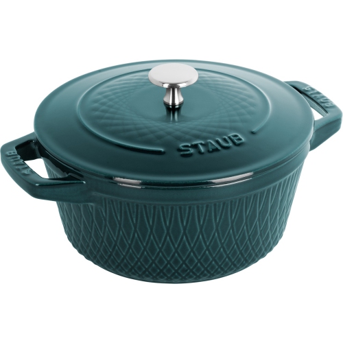 STAUB La Cocotte 4 L Cast Iron Round Cocotte, La-Mer