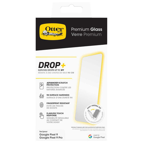 OtterBox Glass Screen Protector for Pixel 9/Pixel 9 Pro - Clear