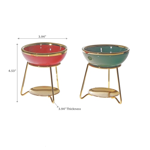 Maison Concepts Ceramic Oil Burner With Stand - Set of 2