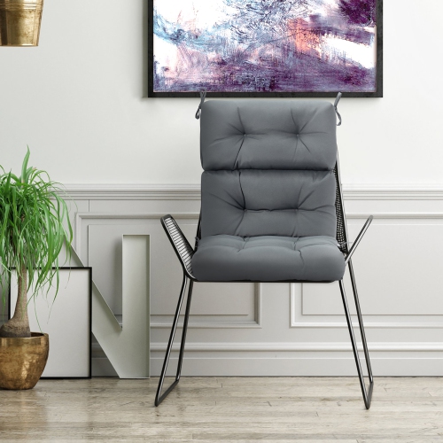 Costway 22''x44'' High Back Chair Cushion Patio Seating Pad