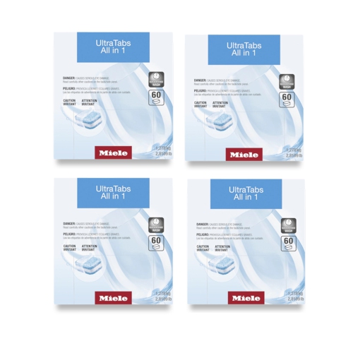 Image 1 of 6.. Miele UltraTabs All in 1 Dishwasher Detergent Tablets 240 tabs Bundle