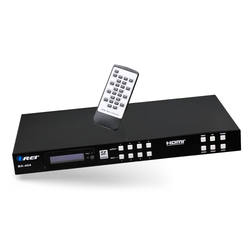 OREI 8K HDMI 4x4 Matrix Switcher with Optical/Analog Audio Extractor, 8K to 4K Downscaling