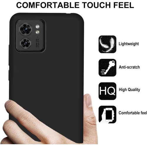 [CS] Thin TPU Jelly Bumper Soft Case Back Cover for Motorola Moto Edge 2024, Black