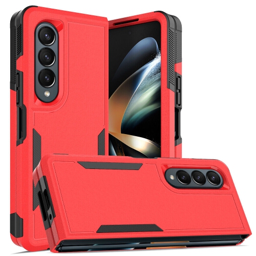 [CS] Étui rigide à double couche Armor en caoutchouc robuste pour Samsung Galaxy Z Fold 6, rouge