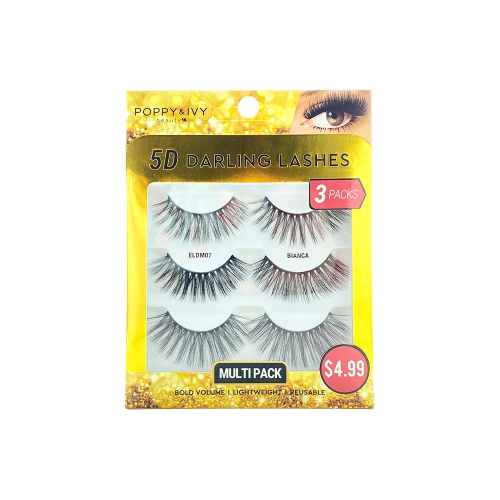 ABSOLUTE  Poppy & Ivy 5D Darling Lashes (3-Pack) In Multicolor