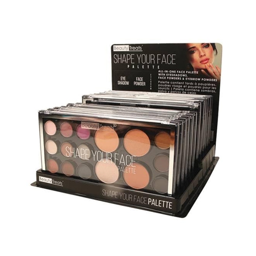 BEAUTY TREATS  Shape Your Face Palette Display Set, 12 Pieces