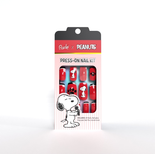 Image 1 of 1.. RUDE Peanuts Press-On Nail Kit