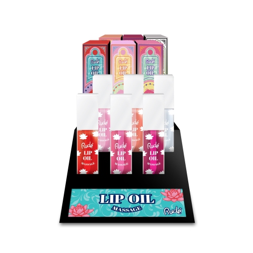 Image 1 of 1.. RUDE Lip Oil Massage Lip Oil Display Set, 48 pcs