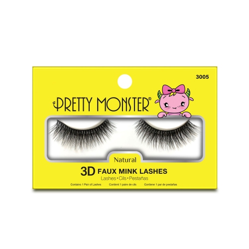 PRETTY MONSTER  Natural 3D Faux Mink Lashes