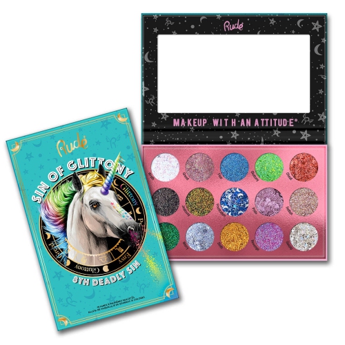 Image 1 of 3.. RUDE Sin of Glittony Glitter Palette