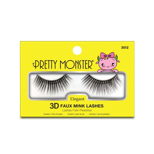 PRETTY MONSTER  Elegant 3D Faux Mink Lashes
