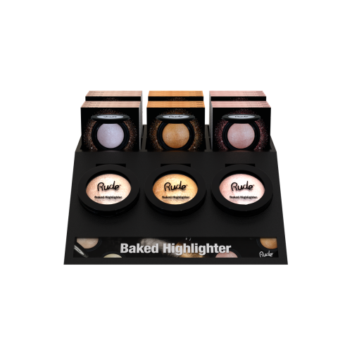 RUDE Baked Highlighter Display Set, 24pcs