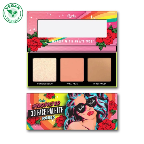 RUDE  Nofilter 3D Face Palette